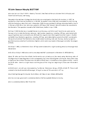 A preview of a PDF biography for Murphy, John Dawson
